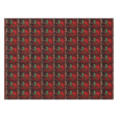 Rote Rosenblumenmalerei  Tischdecke (Vorderseite (Horizontal))
