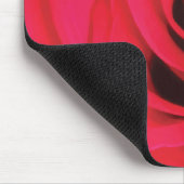 Rote Rosenblüten Blumendesign Mousepad (Ecke)