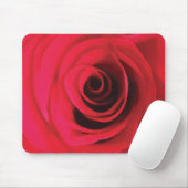Rote Rosenblüten Blumendesign Mousepad (Mit Mouse)