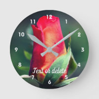 Rote Rosenknospe Blume Gelb Highlights Personalisi