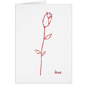 Rote Rosenknospe Liebe