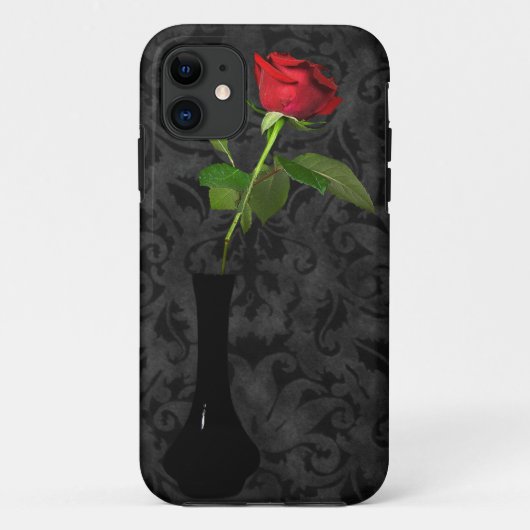 Rote Rosenromantik Case-Mate iPhone Hülle (Rückseite)