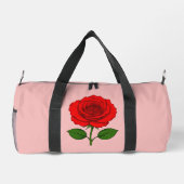 Rote Rösentasche Duffle Bag (Rückseite)