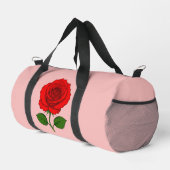 Rote Rösentasche Duffle Bag (Rechte Ecke)