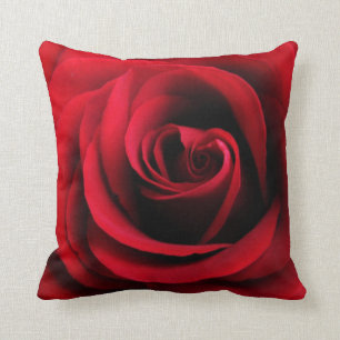 Rote Rosethrow-Kissen Kissen