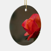 Rote, rote Blume Keramikornament (Rechts)