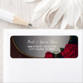 Rote Röte Blumen Silber Grauer Spiegel Rücksendead (Insitu)