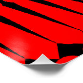 Rote Rote Krawatten Neuheit Poster (Ecke)