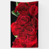 Rote Rote Rose Banner (Vertikal)