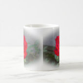Rote Rote Rose Kaffeetasse (Mittel)