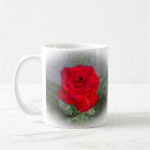 Rote Rote Rose Kaffeetasse (Links)