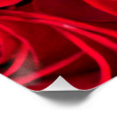 Rote Rote Rose Poster (Ecke)