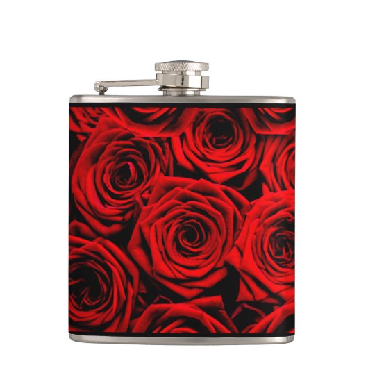 Rote Rote Rosen Flachmann (Vorderseite)