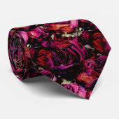 Rote Rote Rosen Krawatte (Gerollt)