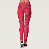 Rote Rote Rosen Leggings (Rückseite)