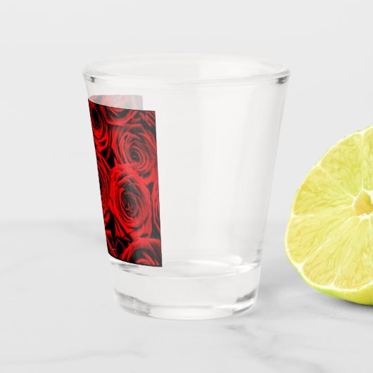 Rote Rote Rosen Shotglas Schnapsglas (Rechts)