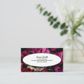 Rote Rote Rosen Visitenkarte (Stehend Vorderseite)