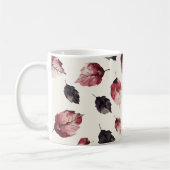 Rote Röte Schwarze Blätter Kaffeetasse (Links)