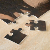 Rote Rotwild-Abends-Silhouette 252 Stück Puzzle (Seite)