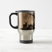 Rote Rotwild-Hirsch-Reise-Tasse Reisebecher (Links)