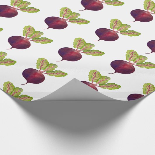 Rote Rüben Geschenkpapier (Ecke)
