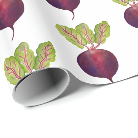 Rote Rüben Geschenkpapier (Rolleneckpunkt)