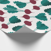 Rote Rüben Nahtloses Musterpapier Geschenkpapier (Ecke)