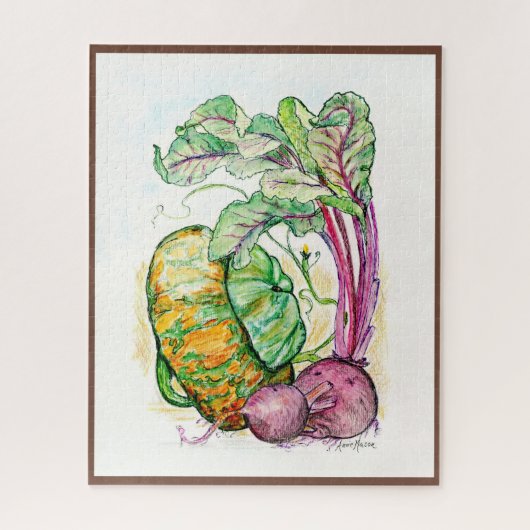 Rote Rüben und Squash Puzzle (Vertikal)
