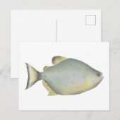 Rote Ruby-Piranha Postkarte (Vorne/Hinten)