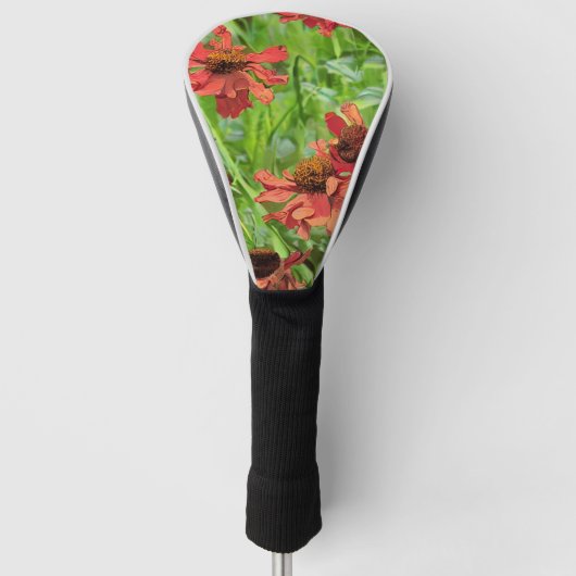 ROTE RUDBECKIENBLÜTEN GOLF HEADCOVER (Vorderseite)