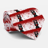 Rote Rudolph-Bindung Krawatte (Gerollt)