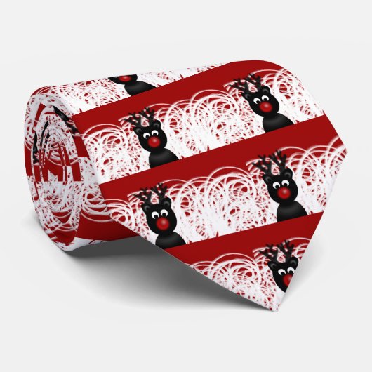 Rote Rudolph-Bindung Krawatte (Gerollt)