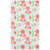 Rote runde Blume, grüne Blätter Tischdecke (Vorderseite)