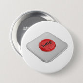 Rote runde Hilfeschaltfläche Button (Vorne & Hinten)
