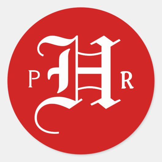 rote runde runder aufkleber (Vorderseite)