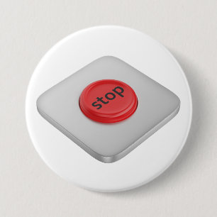 Rote runde Stopp-Taste Button