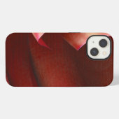 Rote Rüschen iPhone Hülle (Rückseite (Horizontal))