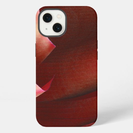 Rote Rüschen iPhone Hülle (Rückseite)
