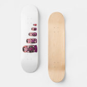 Rote russische Verschachtelungs-Puppen Skateboard (Vorderseite)