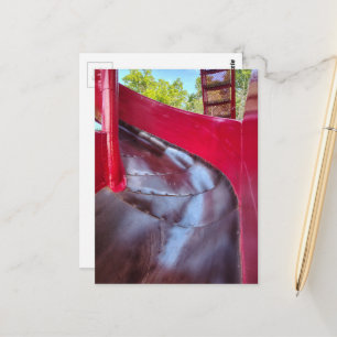 Rote Rutsche Abstract Postkarte