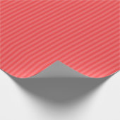 Rote Salsa gestreifte Farbwrapping-Papier Geschenkpapier (Ecke)