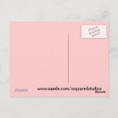 Rote Samt-Kuchenpostkarte Postkarte (Rückseite)
