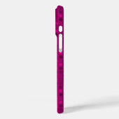 rote Samt-Pflaumengestricke Case-Mate iPhone Hülle (Rückseite / Links)