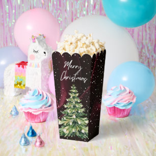 Rote Samt-Weihnachtsbaum-Popcorn-Boxen Geschenkschachtel