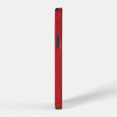 Rote Samtfarbe modern iPhone Hülle (Rechte Seite)