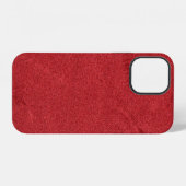Rote Samtfarbe modern iPhone Hülle (Rückseite (Horizontal))