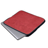 Rote Samtfarbe modern Laptopschutzhülle (Vorne Knopf)