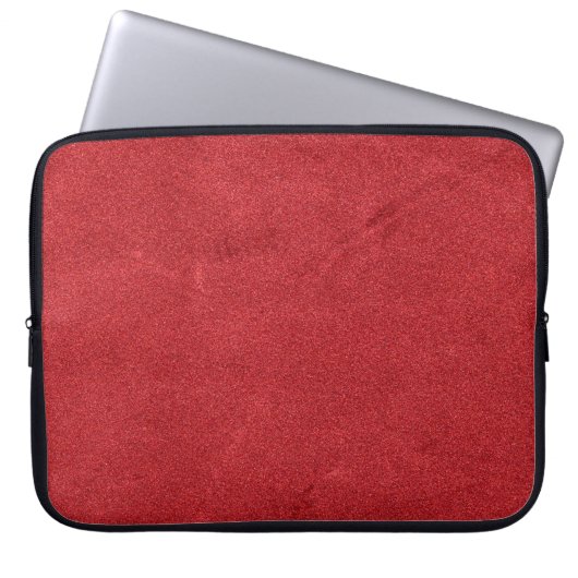 Rote Samtfarbe modern Laptopschutzhülle (Vorderseite)