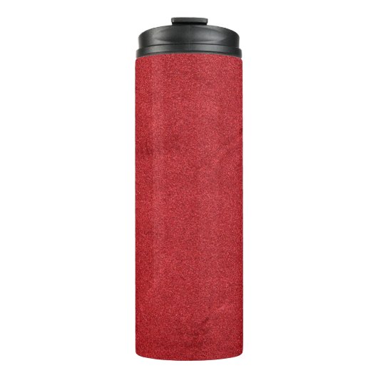 Rote Samtfarbe modern Thermosbecher (Vorderseite)