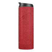 Rote Samtfarbe modern Thermosbecher (Nach rechts gedreht)